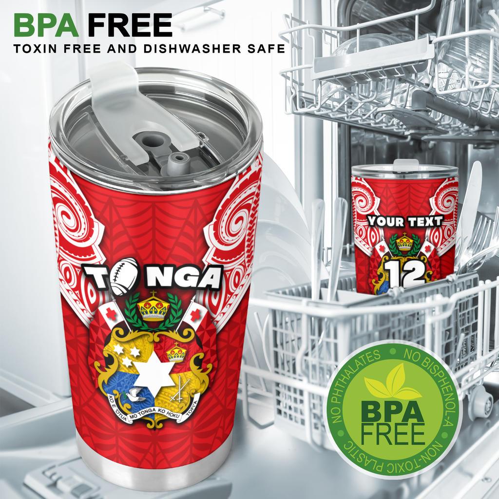 Tonga Rugby Tumbler Royal Style - Polynesian Pride