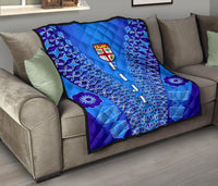 Fiji Drua Premium Quilt Tapa - Polynesian Pride