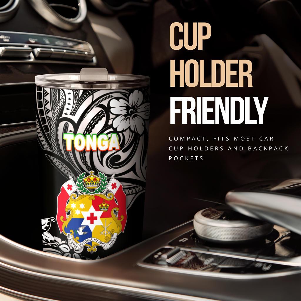 Mate Ma'a Tonga Rugby Tumbler Polynesian Unique Vibes - Black - Polynesian Pride