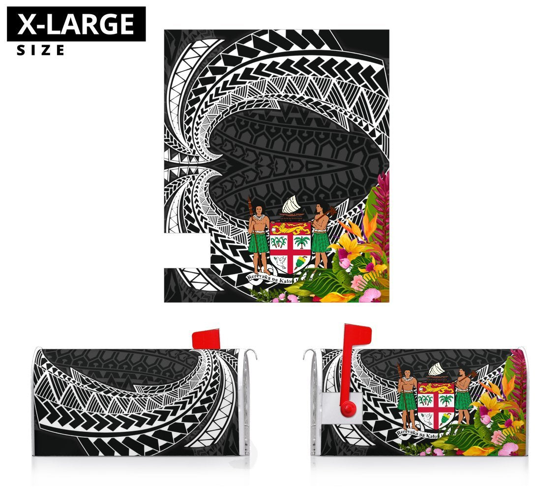 Fiji Mailbox Cover - Tropical Flowers Style - Polynesian Pride