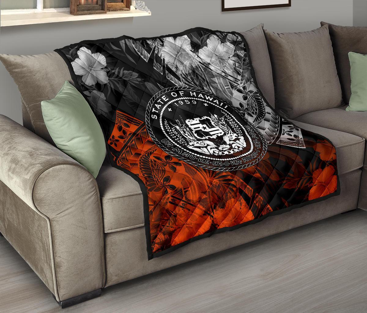 Polynesian Hawaii Premium Quilt - Vintage Polynesian Style - Polynesian Pride