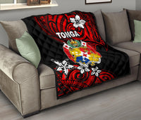 Mate Ma'a Tonga Rugby Premium Quilt Polynesian Unique Vibes - Red - Polynesian Pride