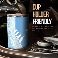(Custom Personalised) Fiji Tapa Rugby Tumbler version Style You Win - Blue - Polynesian Pride