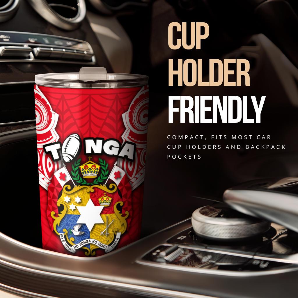 Tonga Rugby Tumbler Royal Style - Polynesian Pride
