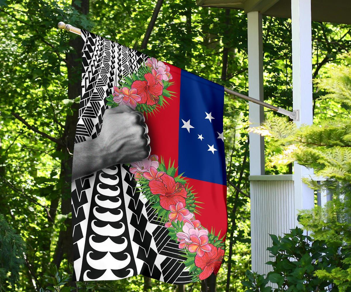 Samoa Flag - Curve Style - Polynesian Pride