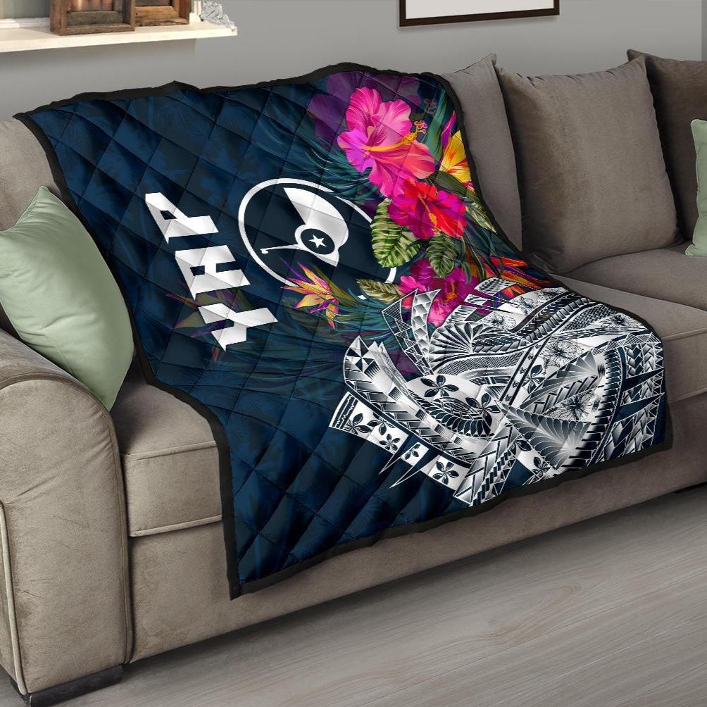 YAP Premium Quilt - YAP Summer Vibes Blue - Polynesian Pride