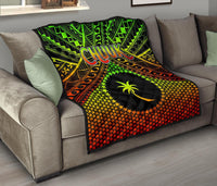 Polynesian Chuuk Premium Quilt - Reggae Vintage Polynesian Patterns - Polynesian Pride