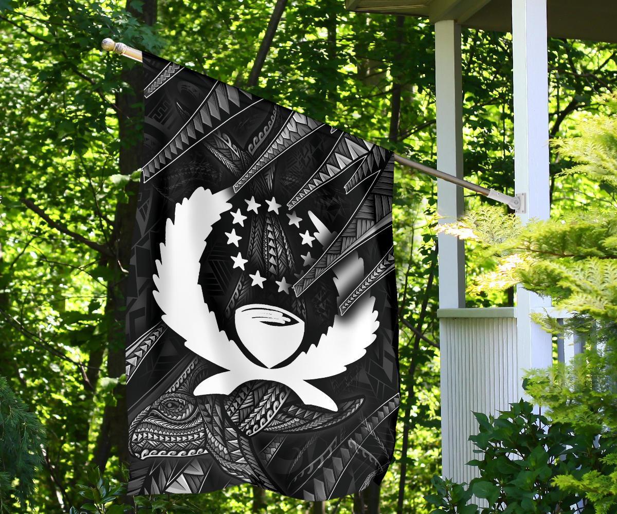 Pohnpei State Flag - Seal With Whale Style - Polynesian Pride