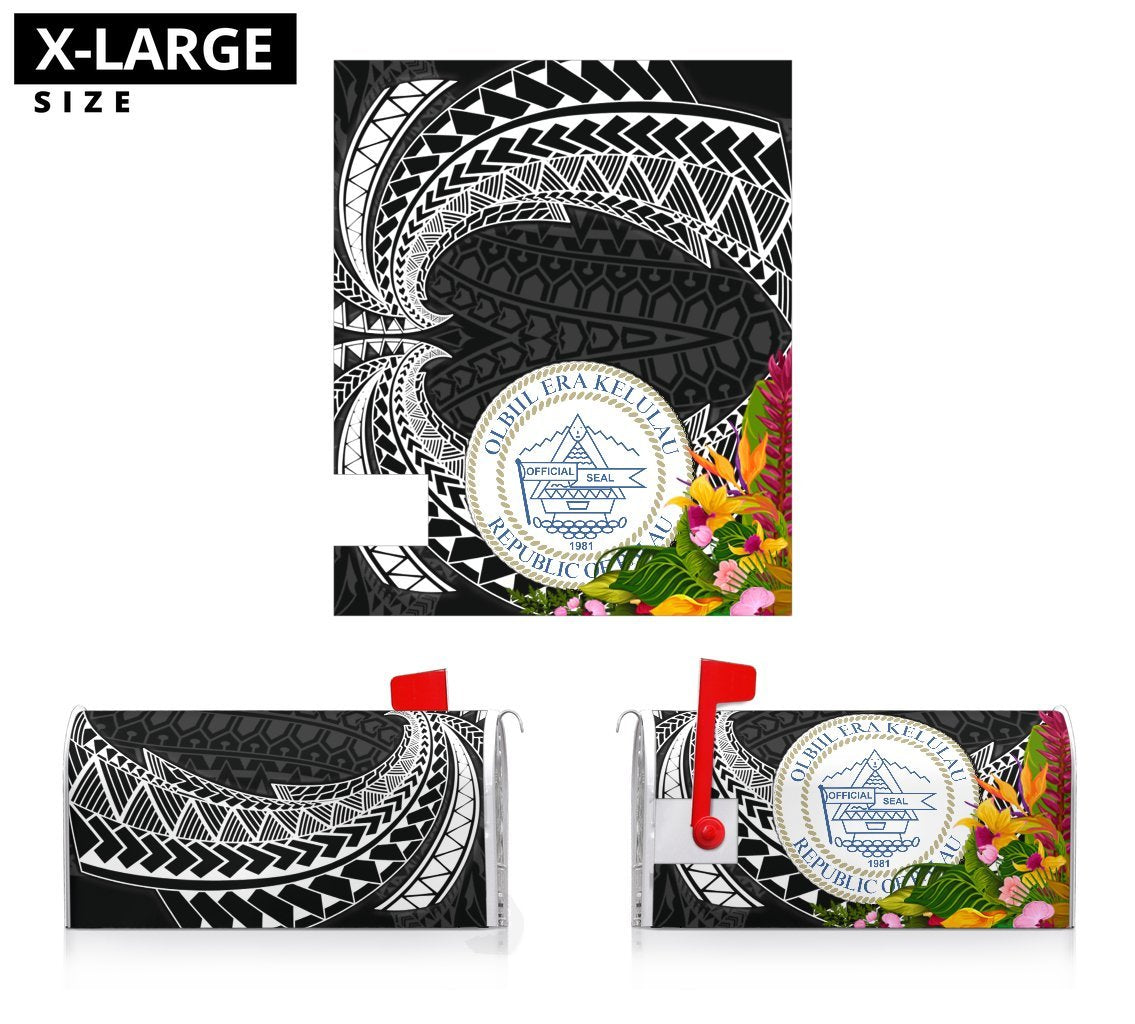 Palau Mailbox Cover - Tropical Flowers Style - Polynesian Pride