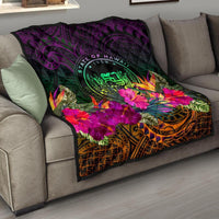 Polynesian Hawaii Premium Quilt - Summer Hibiscus - Polynesian Pride