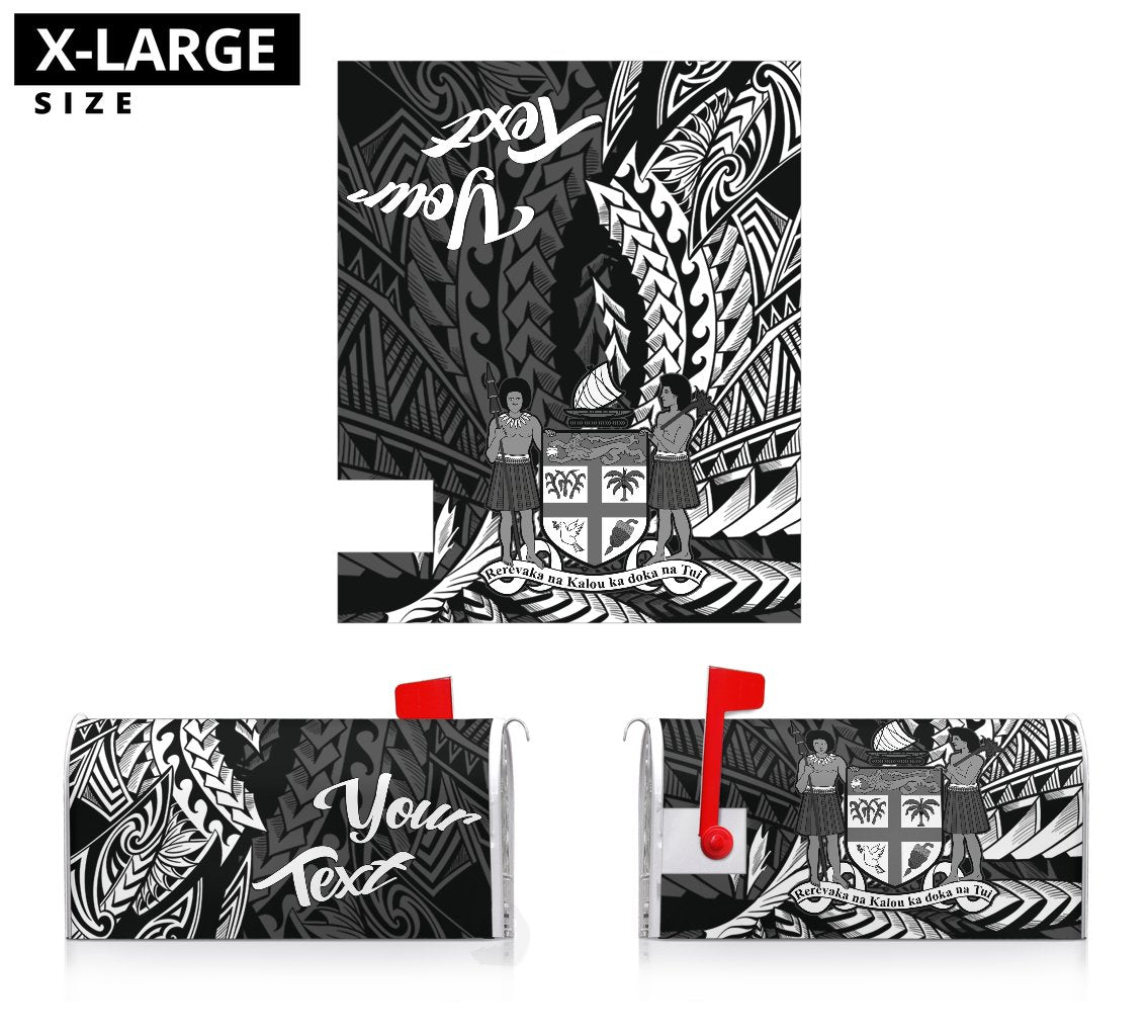Fiji Mailbox Cover - Custom Personalised Wings Style - Polynesian Pride