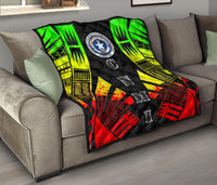 Northern Mariana Islands Premium Quilt - Northern Mariana Islands Seal Polynesian Reggae Tattoo - Polynesian Pride