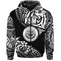 Custom Federated States of Micronesia Zip Hoodie Unique Vibes Black LT8 - Polynesian Pride