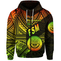 Federated States of Micronesia Zip Hoodie FSM Happy Independence Day Original Vibes Reggae LT8 - Polynesian Pride