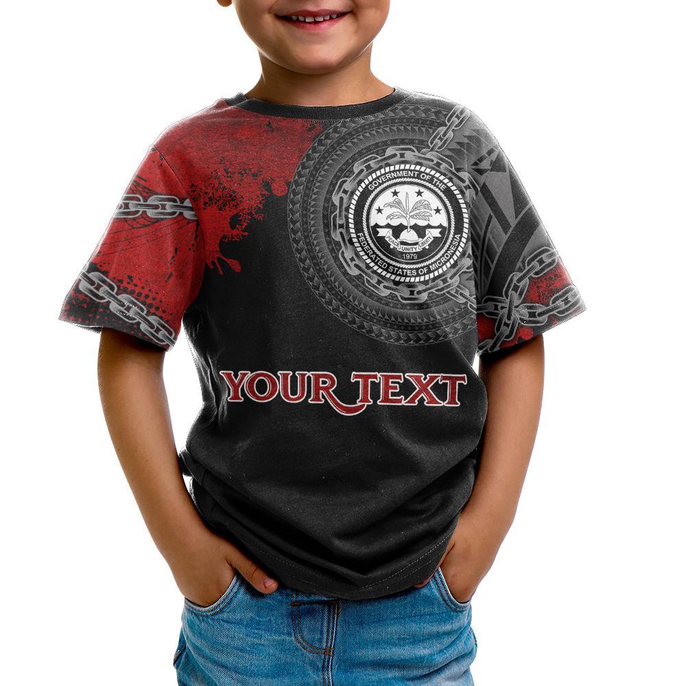 Federated States of Micronesia Polynesian Custom T Shirt Polynesian Chain Style - Polynesian Pride