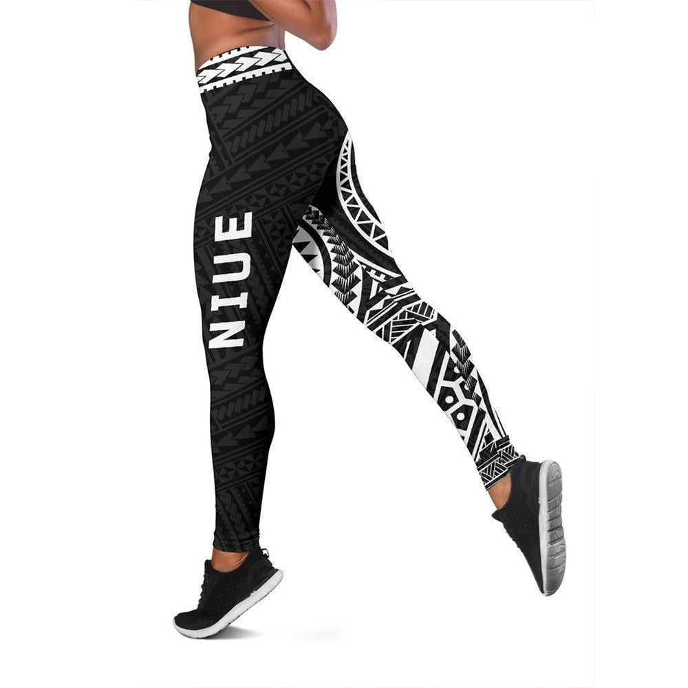 Niue 2nd Leggings (White) A6 - Polynesian Pride