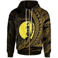 New Caledonia Zip Hoodie Noumea Wings Style Unisex Black - Polynesian Pride