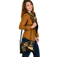 Federated States of Micronesia Shoulder Handbag - Gold Polynesian Tentacle Tribal Pattern - Polynesian Pride
