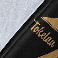 Tokelau Premium Blanket - Gold Polynesian Tentacle Tribal Pattern - Polynesian Pride