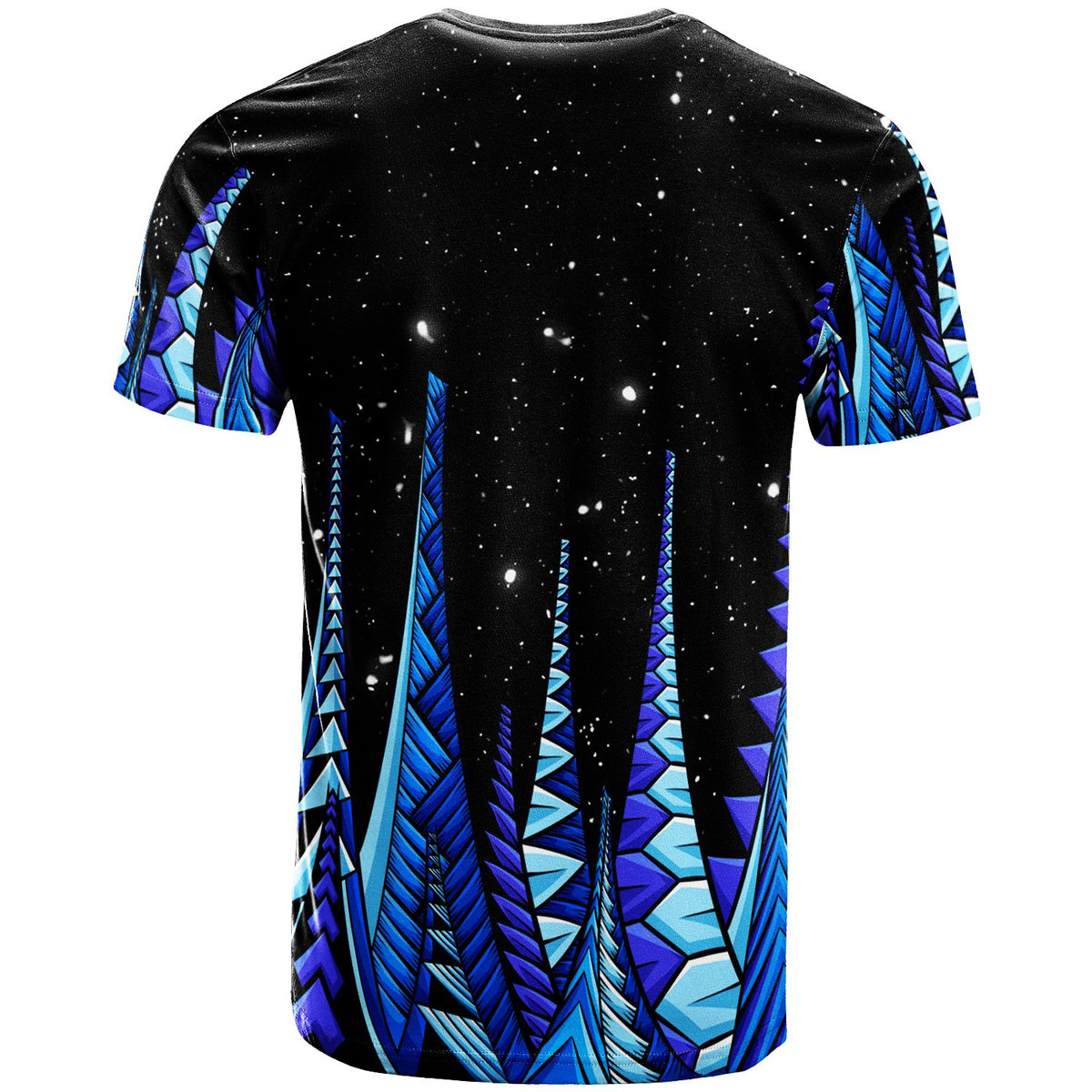 Polynesian T Shirt Forest Galaxy Sky - Polynesian Pride