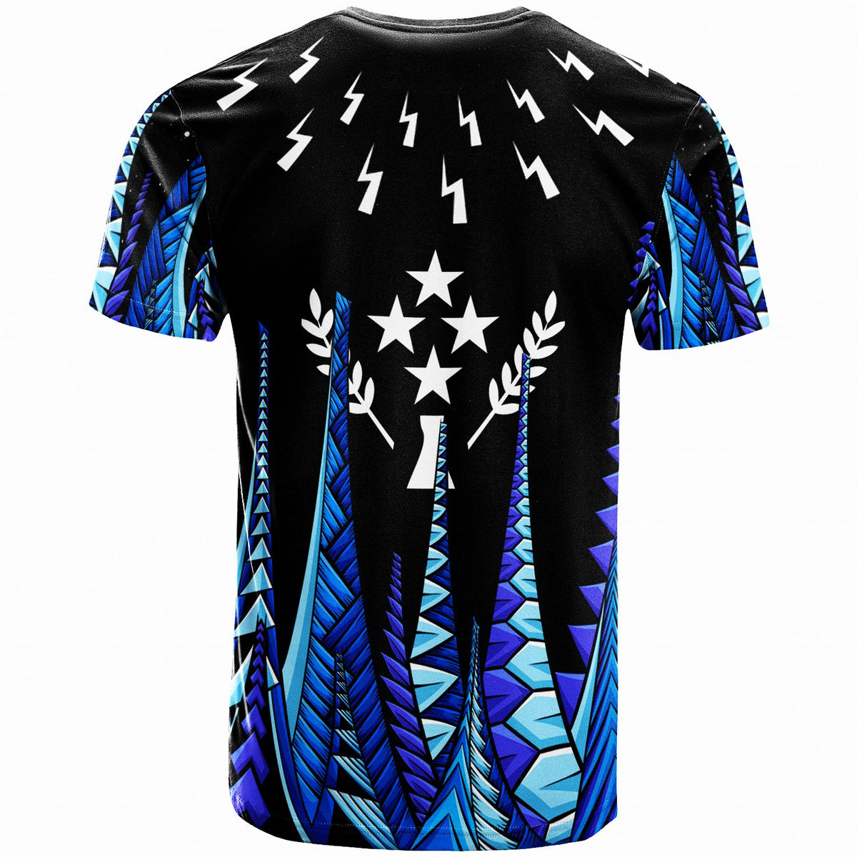 Kosrae T Shirt Thunder Bolt Seamless Pattern - Polynesian Pride