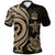 Vanuatu Polo Shirt Gold Tentacle Turtle Unisex Gold - Polynesian Pride