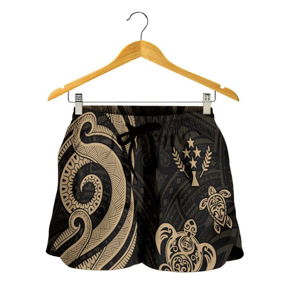 Kosrae Women's Short - Gold Tentacle Turtle - Polynesian Pride