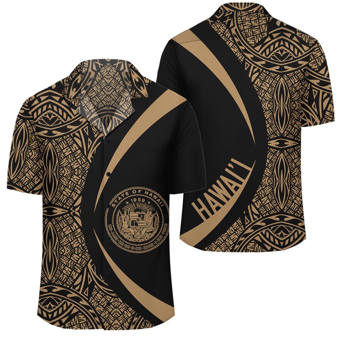 Hawaiian Shirt Coat Of Arm Polynesian - Polynesian Pride