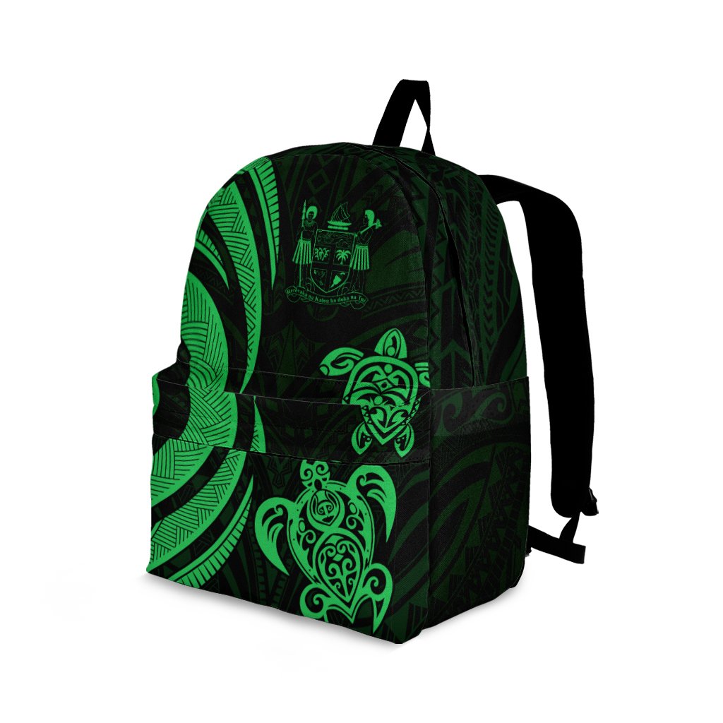 Fiji Backpack - Green Tentacle Turtle Crest - Polynesian Pride