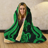 Marshall Islands Hooded Blanket - Green Tentacle Turtle - Polynesian Pride
