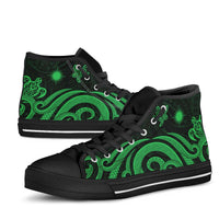 Marshall Islands High Top Shoes - Green Tentacle Turtle - Polynesian Pride