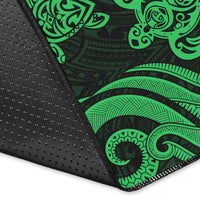 Fiji Area Rug - Green Tentacle Turtle Crest - Polynesian Pride