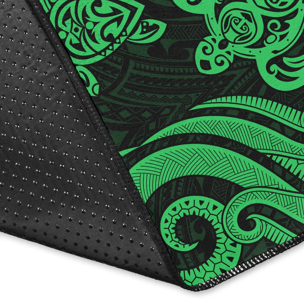 Northern Mariana Islands Area Rug - Green Tentacle Turtle - Polynesian Pride