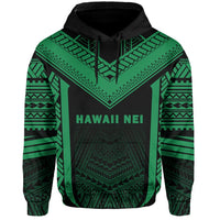 Hawaii Kanaka Polynesian Hoodie Active Green - Polynesian Pride