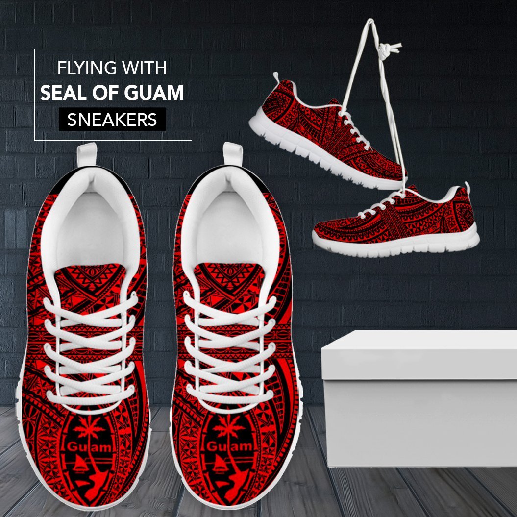 Seal of Guam Polynesian Sneakers - Polynesian Pride