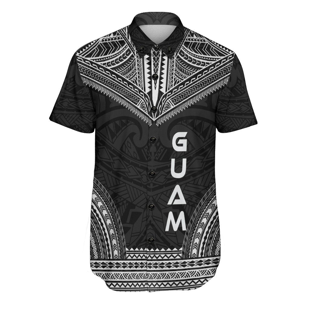 Guam Polynesian Chief Shirt - Black Version Men Black - Polynesian Pride