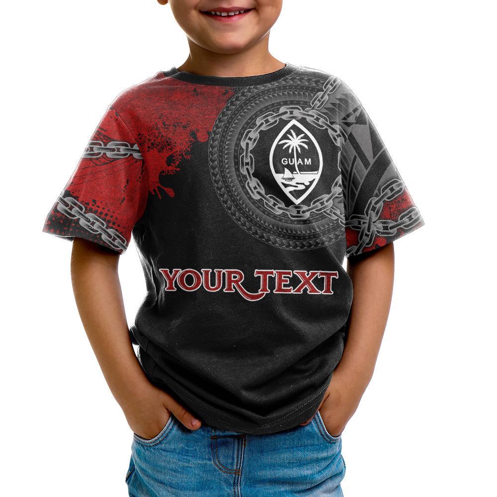 Guam Polynesian Custom T Shirt Polynesian Chain Style - Polynesian Pride