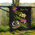 Vanuatu Polynesian Custom Personalised Quilt - Plumeria Tribal - Polynesian Pride