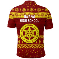 Haapai High School Christmas Polo Shirt Simple Style LT8 - Polynesian Pride