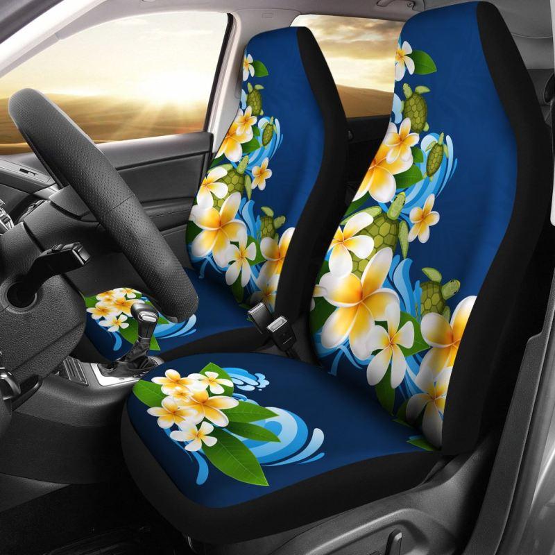 Hawaiian Car Seat Covers - Turtle Plumeria - K5 - Polynesian Pride