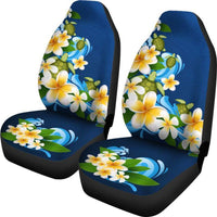 Hawaiian Car Seat Covers - Turtle Plumeria - K5 Universal Fit Navy - Polynesian Pride