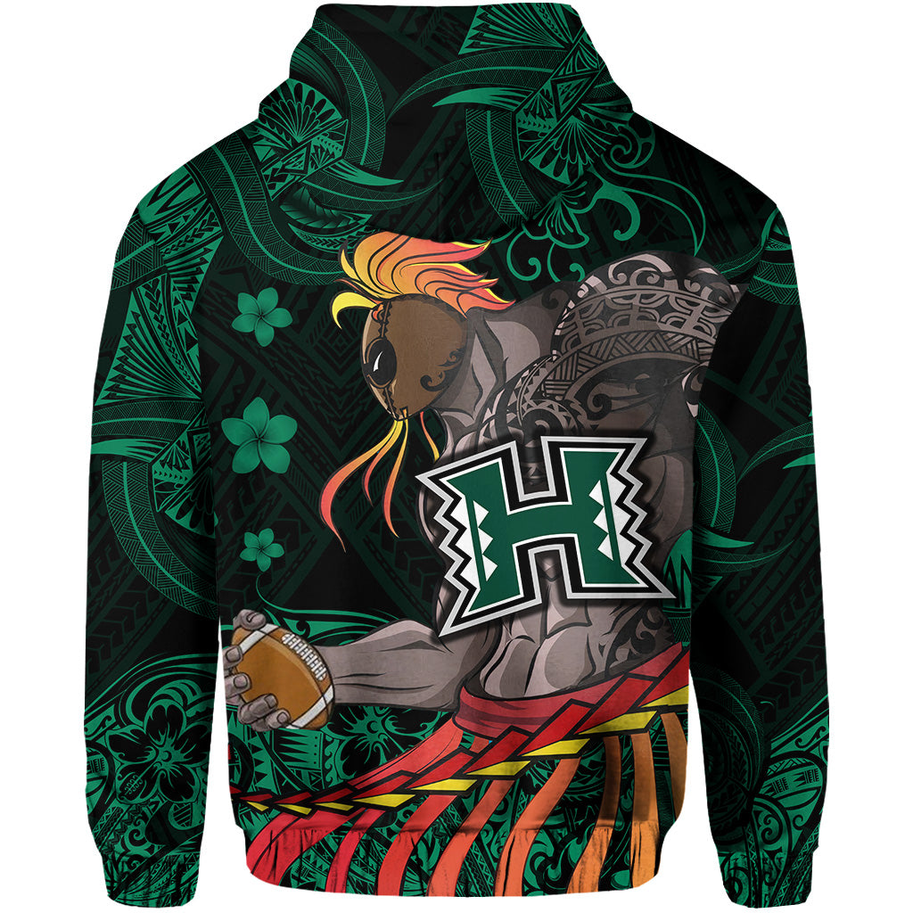 Hawaii Warriors Polynesian Hoodie Unique Style Green LT8 - Polynesian Pride