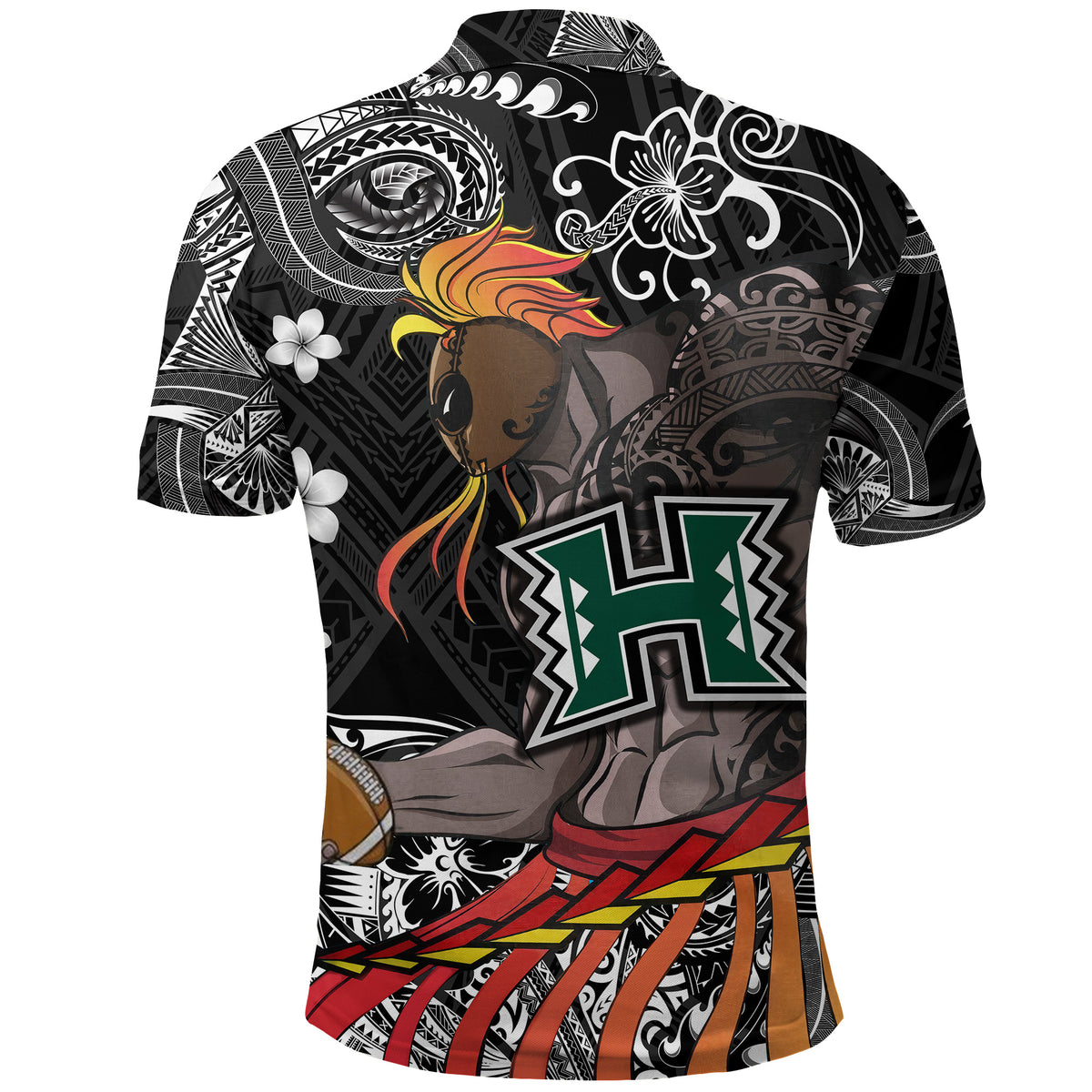 Hawaii Warriors Polynesian Polo Shirt Unique Style Black LT8 - Polynesian Pride