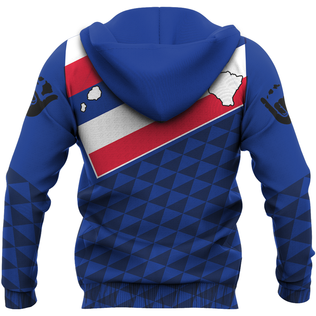 Hawaii Flag Zipper Hoodie - Polynesian Pride