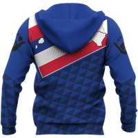 Hawaii Flag Zipper Hoodie - Polynesian Pride
