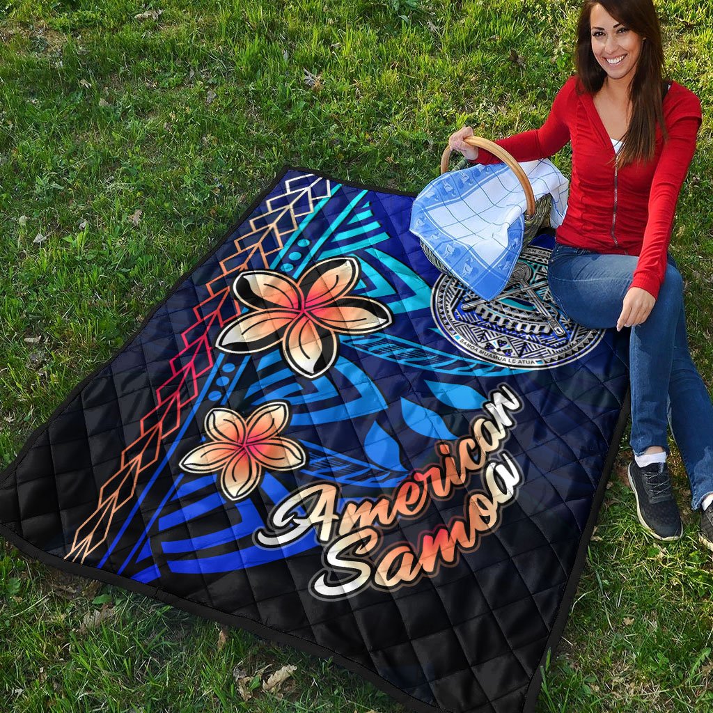 American Samoa Premium Quilt - Vintage Tribal Mountain - Polynesian Pride
