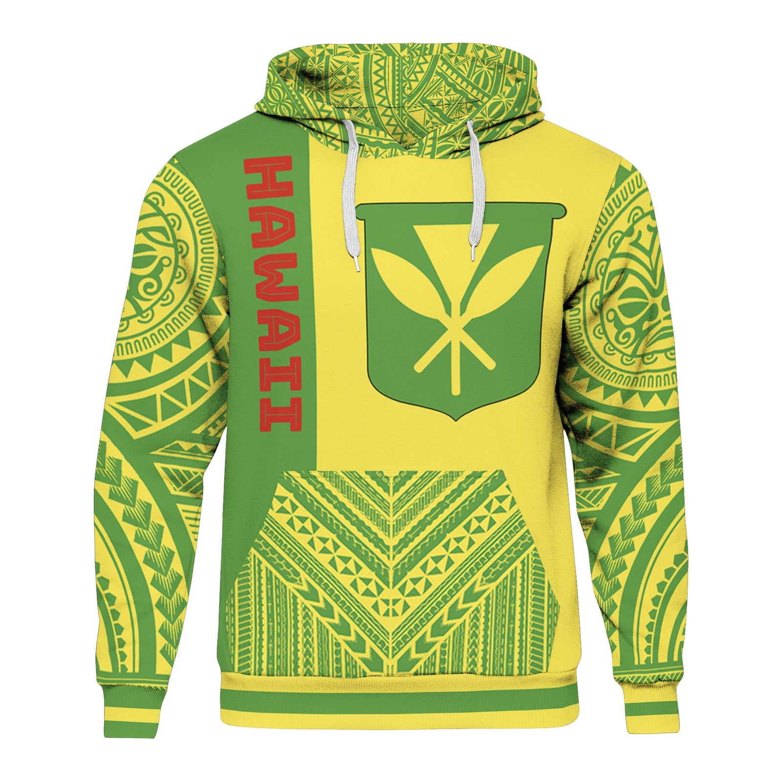 Hawaii Hoodie Polynesian Special Style Unisex Green - Polynesian Pride