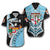 (Custom Personalised) Fiji Rugby Hawaiian Shirt Armor Style - Black Unisex Black - Polynesian Pride