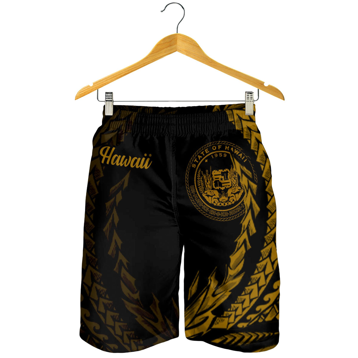 Hawaii Men's Shorts - Wings Style - Polynesian Pride