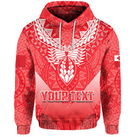 Custom Mate Maa Tonga Rugby Hoodie Polynesian Style Unisex Red - Polynesian Pride